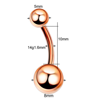 10 buc/lot titan Bare pentru buric Piercing CZ Inel pentru buric Ombligo Nombril Bijuterii pentru corp Cercei pentru buric Piercing Inel pentru buric sexy