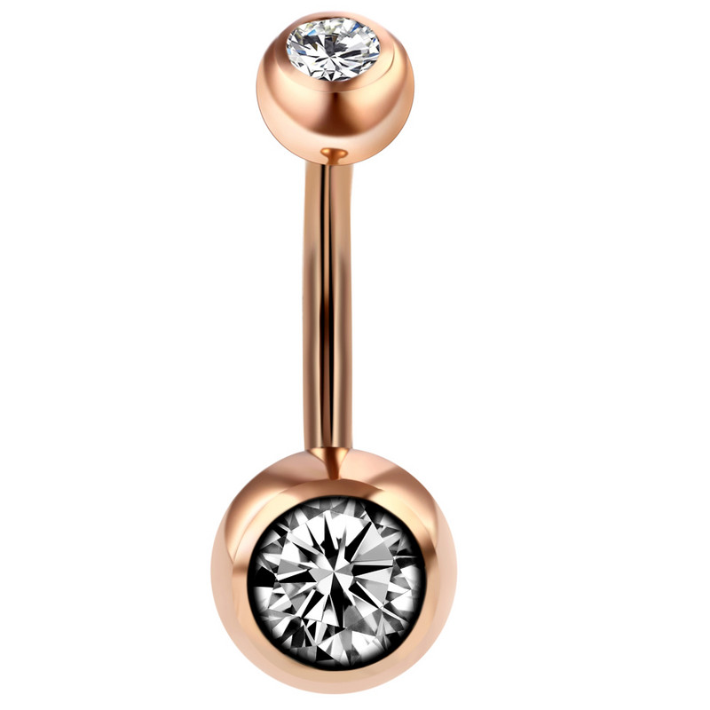 10 buc/lot titan Bare pentru buric Piercing CZ Inel pentru buric Ombligo Nombril Bijuterii pentru corp Cercei pentru buric Piercing Inel pentru buric sexy