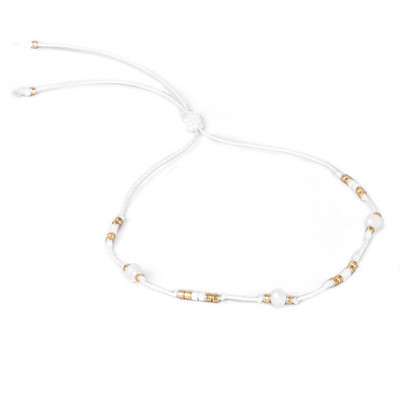 Huitan, design nou, mărgele reglabile, cu fir de ceară, gleznă pentru femei, brățară de gleznă cu șnur colorat boem, cadou pentru fată, bijuterii de plajă