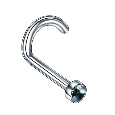 10 buc/lot piercing genital din titan Inele inel pentru nas CZ bijuterie șurub nas Stud nas os nară cercel sept Piercing bijuterii