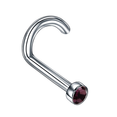 10 buc/lot piercing genital din titan Inele inel pentru nas CZ bijuterie șurub nas Stud nas os nară cercel sept Piercing bijuterii