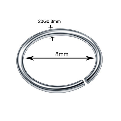 10 buc/lot piercing genital din titan Inele inel pentru nas CZ bijuterie șurub nas Stud nas os nară cercel sept Piercing bijuterii