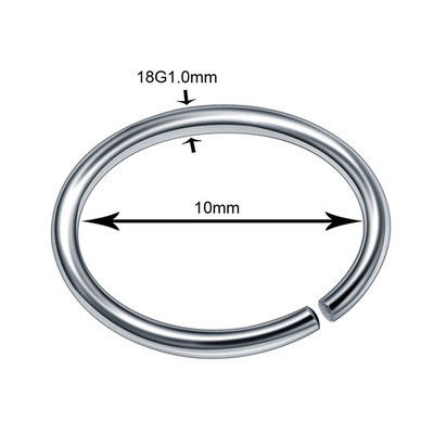 10 buc/lot piercing genital din titan Inele inel pentru nas CZ bijuterie șurub nas Stud nas os nară cercel sept Piercing bijuterii