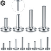 10 buc/lot G23 titan Push-in Labret Lip Bar ureche Tragus cercei de înlocuire Flat Bar fără fir Labret Post Bijuterii pentru corp 16G