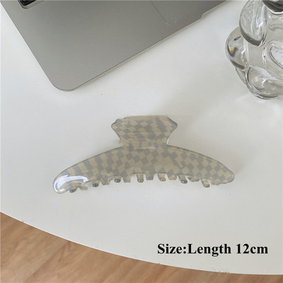 Coreeană Nouă Modă Galben Albastru În carouri Acetat Gheara Păr Dulce Drăguță Fată Crab Clip Păr Femei Accesorii pentru păr