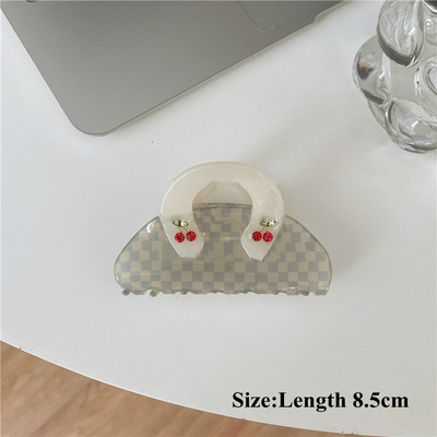 Coreeană Nouă Modă Galben Albastru În carouri Acetat Gheara Păr Dulce Drăguță Fată Crab Clip Păr Femei Accesorii pentru păr