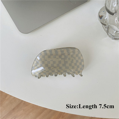 Coreeană Nouă Modă Galben Albastru În carouri Acetat Gheara Păr Dulce Drăguță Fată Crab Clip Păr Femei Accesorii pentru păr