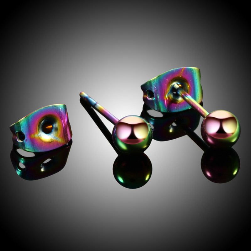 2 buc/lot G23 titan închizătoare tip fluture push ureche tragus helix piercing punk ureche cercei piercing moda fete bijuterii