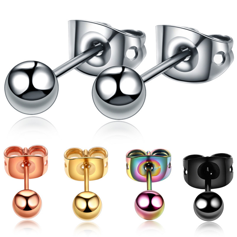 2 buc/lot G23 titan închizătoare tip fluture push ureche tragus helix piercing punk ureche cercei piercing moda fete bijuterii