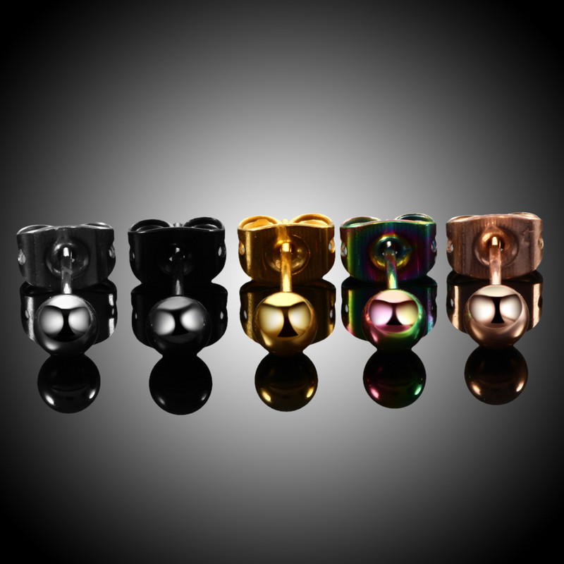 2 buc/lot G23 titan închizătoare tip fluture push ureche tragus helix piercing punk ureche cercei piercing moda fete bijuterii