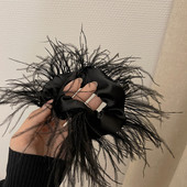 2022 fekete strucctoll haj kötél fejfedő scrunchi tartó női haj kiegészítők elasztikus hajpántok