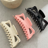 Agrafă de păr de crab de rășină de dimensiuni mari, la modă, de dimensiuni mari. Clip de păr de culoare solidă.