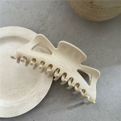 Agrafă de păr de crab de rășină de dimensiuni mari, la modă, de dimensiuni mari. Clip de păr de culoare solidă.