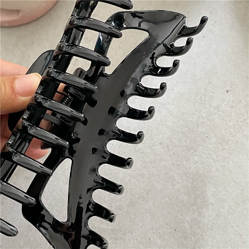 Agrafă de păr de crab de rășină de dimensiuni mari, la modă, de dimensiuni mari. Clip de păr de culoare solidă.