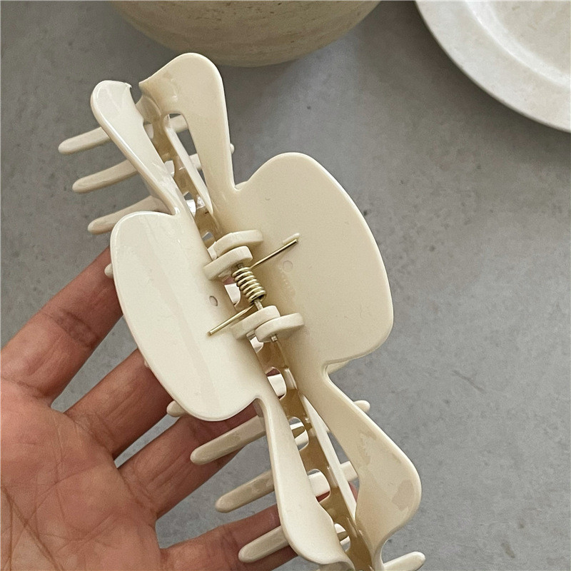 Agrafă de păr de crab de rășină de dimensiuni mari, la modă, de dimensiuni mari. Clip de păr de culoare solidă.