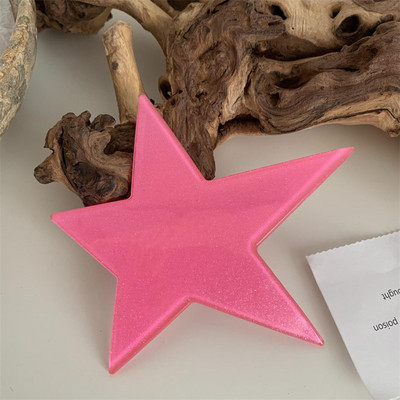 New Fashion Millennial Cool Girl y2k Agraf de păr cu cinci colțuri Sliver Star Clip de primăvară Checkerboard Ponytail Barrettes Accesoriu pentru păr