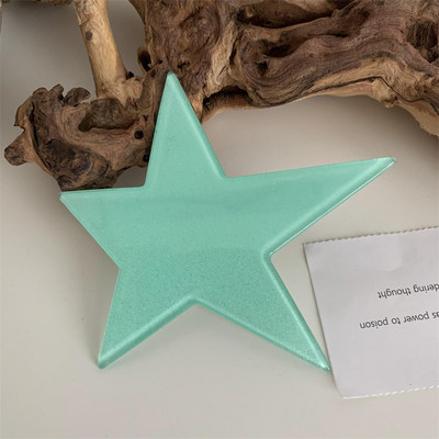 New Fashion Millennial Cool Girl y2k Agraf de păr cu cinci colțuri Sliver Star Clip de primăvară Checkerboard Ponytail Barrettes Accesoriu pentru păr