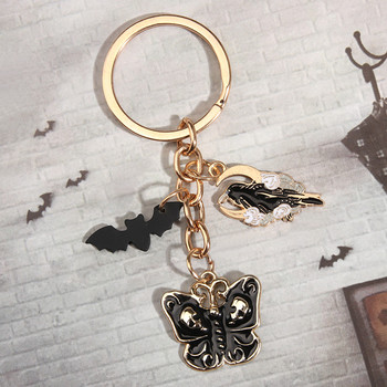 Νέα σειρά Halloween Keychain Skull Bat Tombstone κολοκυθάκι μπρελόκ με σμάλτο μπρελόκ Δώρα για γυναίκες άντρες Χειροποίητα κοσμήματα