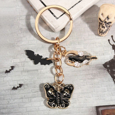 Noua serie de Halloween Breloc Craniu Liliac Piatră funerară Dovleac Breloc Email Breloc Cadouri de petrecere pentru femei Bărbați Bijuterii lucrate manual