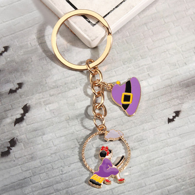 Noua serie de Halloween Breloc Craniu Liliac Piatră funerară Dovleac Breloc Email Breloc Cadouri de petrecere pentru femei Bărbați Bijuterii lucrate manual