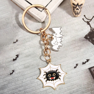 Noua serie de Halloween Breloc Craniu Liliac Piatră funerară Dovleac Breloc Email Breloc Cadouri de petrecere pentru femei Bărbați Bijuterii lucrate manual