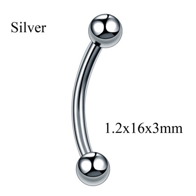 10 buc/lot G23 Cristal de titan curbat Barbell Sprânceană Banana Piercing Inele ureche Tragus Helix Inele pentru buric Bijuterii Bijoux Earlets