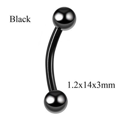 10 buc/lot G23 Cristal de titan curbat Barbell Sprânceană Banana Piercing Inele ureche Tragus Helix Inele pentru buric Bijuterii Bijoux Earlets