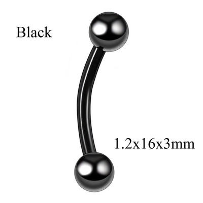 10 buc/lot G23 Cristal de titan curbat Barbell Sprânceană Banana Piercing Inele ureche Tragus Helix Inele pentru buric Bijuterii Bijoux Earlets