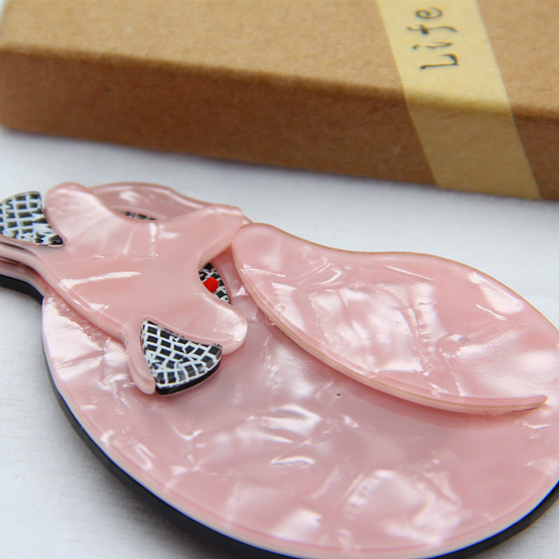 Fish Sheep Broșă mare vulpe pisică din acril pentru femei de modă desene animate din plastic animale ace și broșe insigne cămașă femeie bijuterii