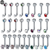 10 buc/lot bijuterie de cristal de titan Christina piercing cu capotă verticală floare vagin piercing genital inele sexy pentru buze piercing bijuterii