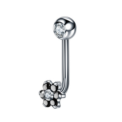 10 buc/lot bijuterie de cristal de titan Christina piercing cu capotă verticală floare vagin piercing genital inele sexy pentru buze piercing bijuterii