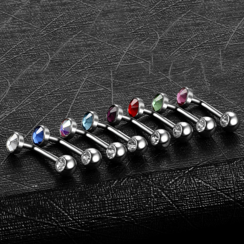 10 buc/lot bijuterie de cristal de titan Christina piercing cu capotă verticală floare vagin piercing genital inele sexy pentru buze piercing bijuterii