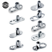 10pcs/lot G23 Titanium Micro Dermal Piercings Set Dermal Anchor Base Skinner Diver Dermal Base Sexy Body Piercings Jewelry 14G