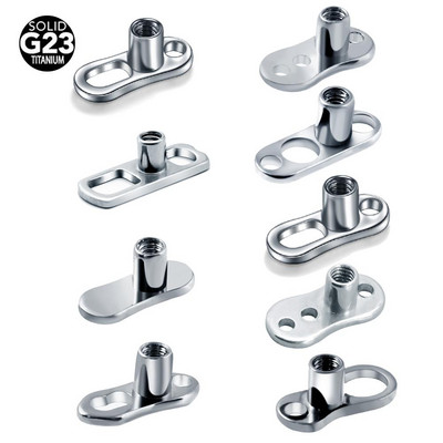 10 buc/lot G23 Set de piercing micro dermal din titan dermal Anchor Base Skinner Diver Dermal Base Sexy Body Piercings Bijuterii 14G