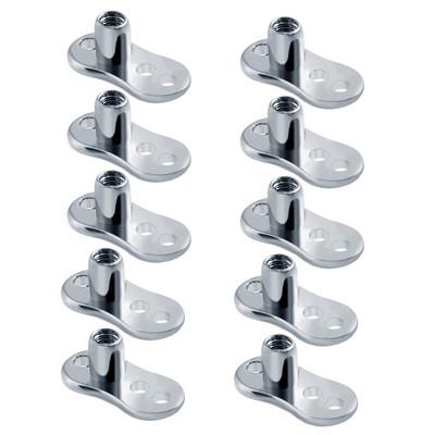 10pcs/lot G23 Titanium Micro Dermal Piercings Set Dermal Anchor Base Skinner Diver Dermal Base Sexy Body Piercings Jewelry 14G