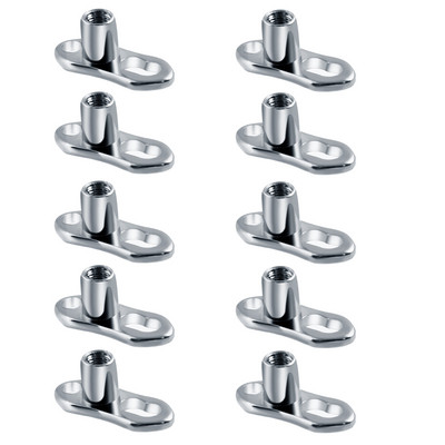 10pcs/lot G23 Titanium Micro Dermal Piercings Set Dermal Anchor Base Skinner Diver Dermal Base Sexy Body Piercings Jewelry 14G