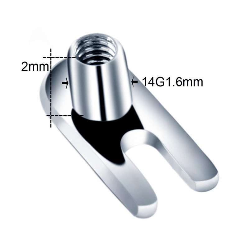 10pcs/lot G23 Titanium Micro Dermal Piercings Set Dermal Anchor Base Skinner Diver Dermal Base Sexy Body Piercings Jewelry 14G