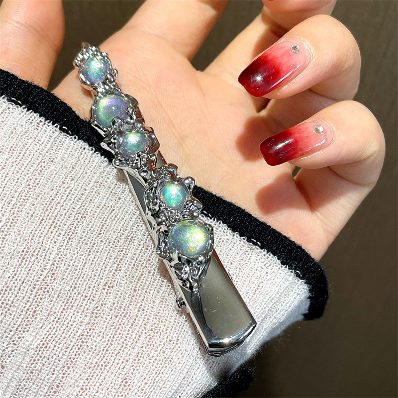 Agrafă cu piatră de lună strălucitoare Agrafă pentru păr Bijuterii pentru păr Banane Barote Accesorii pentru păr Coafura DIY