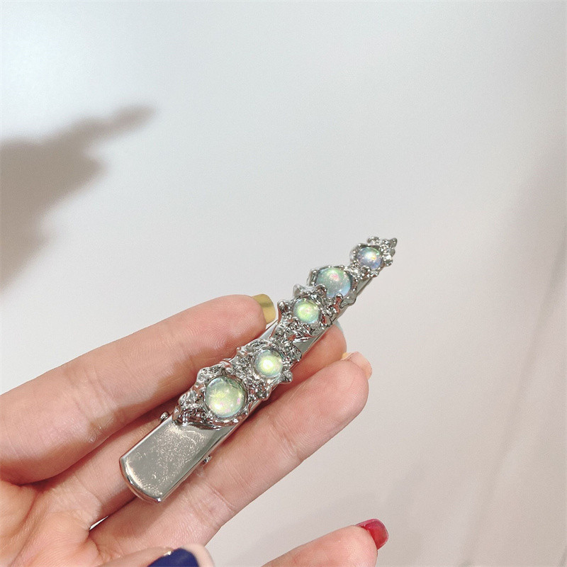 Agrafă cu piatră de lună strălucitoare Agrafă pentru păr Bijuterii pentru păr Banane Barote Accesorii pentru păr Coafura DIY