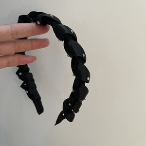 Fflacell Coreea de epocă cataramă metalică negru alb catifea Houndstooth grilă agrafă bentiță pentru fete temperament accesorii de păr