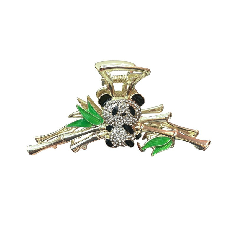 Stil chinezesc panda bambus agrafă mare de păr pentru femei la modă temperament gheare de păr 2022 noi agrafe de rechin