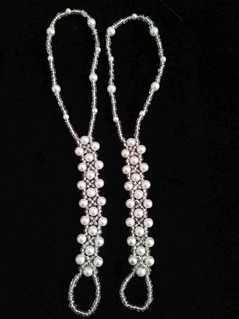 1 buc. gleznă de perle de imitație de epocă, bijuterii de vară, desculț, unică, boho, pentru degete de plajă, brățară de gleznă pentru femei