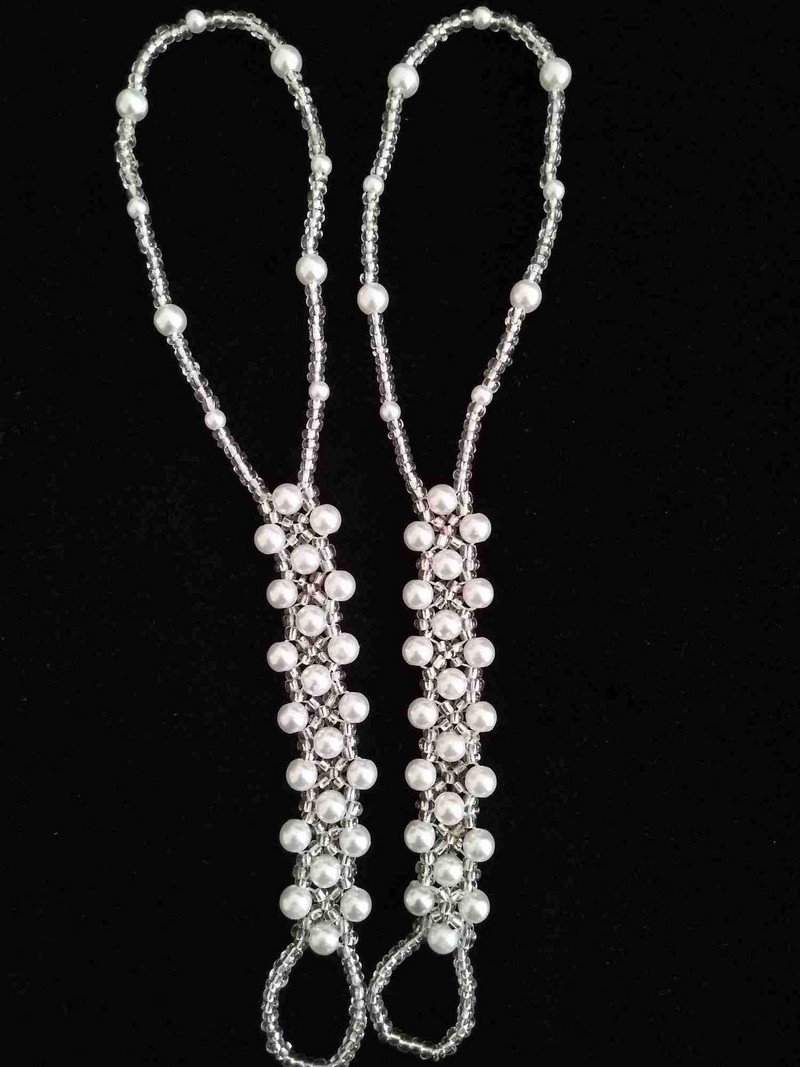 1 buc. gleznă de perle de imitație de epocă, bijuterii de vară, desculț, unică, boho, pentru degete de plajă, brățară de gleznă pentru femei