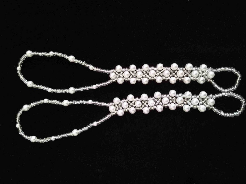 1 buc. gleznă de perle de imitație de epocă, bijuterii de vară, desculț, unică, boho, pentru degete de plajă, brățară de gleznă pentru femei