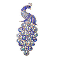 Broșă cu stras albastru pentru femeie banchet de lux bijuterii nunta accesorii vestimentare