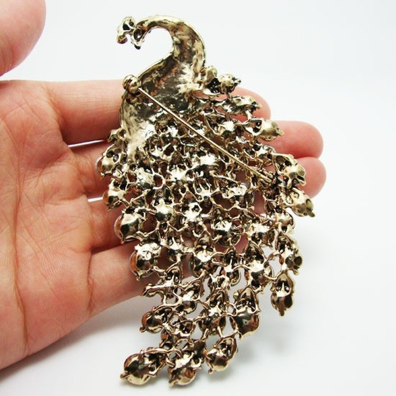 Broșă cu stras albastru pentru femeie banchet de lux bijuterii nunta accesorii vestimentare