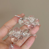 Agrafă de păr ciorchin de struguri din rășină transparentă Fată Simulare simplă de nișă de fructe Agrafe de păr sirenă cu bule Breton Clipă