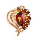 Broșă mare din cristal Morkopela, broșe și ace de petrecere, broșă pentru rochie de mireasă, accesorii de bijuterii