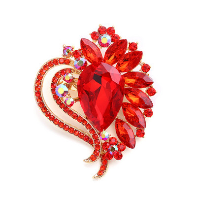 Broșă mare din cristal Morkopela, broșe și ace de petrecere, broșă pentru rochie de mireasă, accesorii de bijuterii