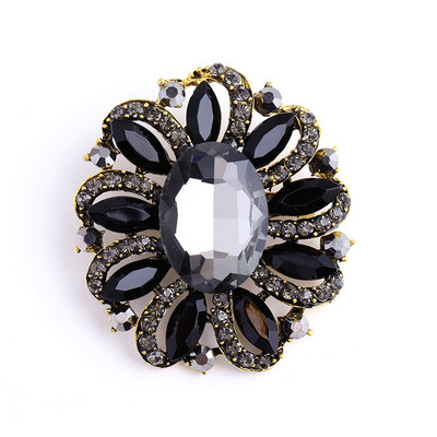 Broșă mare din cristal Morkopela, broșe și ace de petrecere, broșă pentru rochie de mireasă, accesorii de bijuterii